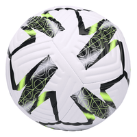 Balón de Fútbol Aiju al por Mayor, Cosido a Máquina, Tamaño 5, Cuero PU Premium, Vejiga de Goma, para Deportes de Equipo, Entrenamiento Profesional