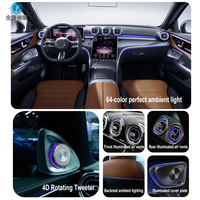 Luces Ambientales RGB para el Interior del Automóvil, 9 Piezas, para Mercedes-Benz GLC (X253/C253/W253/W254), Control por Aplicación y Pantalla, Manijas de Puerta, Rejillas de Ventilación