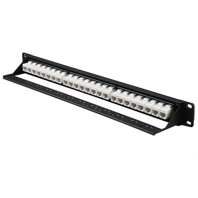 High Density Fiber MPO Patch Panel with Mount for Jack Coupler Ports