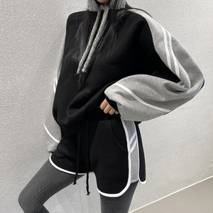 Printemps et automne sport vêtements de sport pour femmes ensemble de fitness élégant épissage rayé sweat haut pantalon <span class=keywords><strong>Jogging</strong></span> deux pièces ensemble - Product Image 4