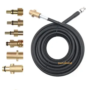 Sewer Drain Nozzle Water Cleaning Hose Sewage Pipe blockage for Karch Lavor Adapter High Pressure Washing