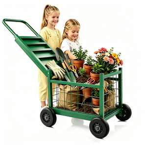 <span class=keywords><strong>Chariot</strong></span> <span class=keywords><strong>de</strong></span> jardin pliable avec plateau <span class=keywords><strong>de</strong></span> <span class=keywords><strong>rangement</strong></span>, capacité <span class=keywords><strong>de</strong></span> charge lourde, structure métallique, siège, pour la maison, le jardin, la pépinière, <span class=keywords><strong>chariot</strong></span> à outils - Product Image 1
