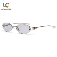 Lunettes de soleil en métal de haute qualité, polarisées UV400, ultra fines, minimalistes, légères, pour le bureau, les affaires et le quotidien