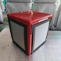 Boîte de livraison de nourriture pour moto en fibre de verre personnalisée de la marque JY, modèle JYC-09, 115L, avec panneau LED publicitaire, 2022