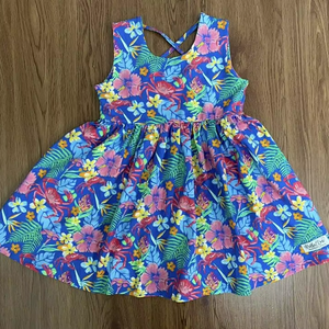 GSD3713 Wholesale New Boutique Style Children's <b>Dress</b> Little <b>Girl</b> floral patchwork Set for No MOQ ODM clothing - Product Image 1