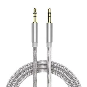 High Grade 35mm Stereo Plug Jack Auxiliary Guitar Processor Aux Cable Car Twisted Rca Audio Wire Speaker Cable Free 6000meters