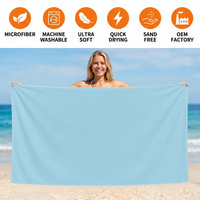 Serviette en microfibre pour moto, séchage rapide, absorbante, logo personnalisé, directement de l'usine