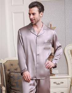 Hot Sale of <strong>Men's</strong> Silk <strong>Pajamas</strong> <strong>Set</strong> - Product Image 5