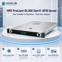 Server Rak 1U HPE ProLiant DL360 Gen11 4510 dengan Spesifikasi Tinggi untuk Server Kritis Misi Perusahaan Berat