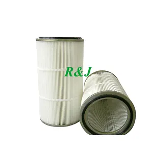 Factory Manufacturer Industrial 0.3 Welding Fume Powder Collection Cylindrical Polyester Dust Cartridge Air Filter