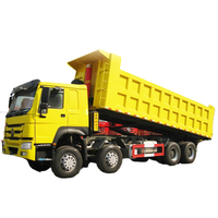 Sinotruk Howo NX N7 8x4 truk sampah berat 50-40 Ton Benne Basculante Camion Volquete kondisi baru kemudi kiri bahan bakar Diesel
