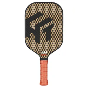 Amazon Hete Verkoop Nieuwe Aankomst Oem Odm 3K Wrijving Ruwe Rij Koolstofvezel Pickleball Paddle Buitensporten Voor Bodybuilding