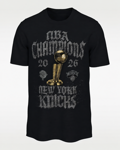 T-shirt Unisexe en Coton 2026 <span class=keywords><strong>New</strong></span> <span class=keywords><strong>York</strong></span> Knicks Champions – Style Vintage Streetwear Oversize avec Motif Graphique - Product Image 1