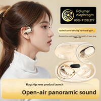 Écouteurs Sportifs Bluetooth Sans Fil V5.4, Oreillettes Ouvertes à Suspension Auriculaire, Réduction de Bruit IA, Son Stéréo OWS, Mini Casque Audio