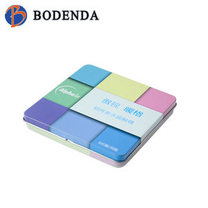 OEM çiçek baskılı A4 kağıt düz Mini teneke Tox dikdörtgen teneke ambalaj kutusu seyahat için Metal kontakt <span class=keywords><strong>Lens</strong></span> kutu kart teneke - Product Image 2