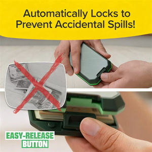 Custodia per carte Design <span class=keywords><strong>Premium</strong></span> Ultra-sottile e minimalista Rfid portafogli per uomo - Product Image 3