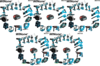 Kit combiné d'outils électriques 4.0ah 5.0ah 6.0ah Aneth sans fil 20-v Max Lithium Ion Combos pour la menuiserie et le travail du bois
