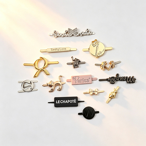 Logo en alliage de zinc à faible MOQ pour vêtements et sacs à dos, 100 pièces minimum, échantillon disponible, livraison rapide, sur mesure - Product Image 2