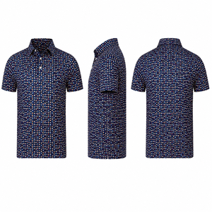 Polo de Golf para Hombre, Manga Corta, Estampado, Secado Rápido, Transpirable, Elástico, Ropa Deportiva, Informal, para Golf, Disponible en Stock - Product Image 5