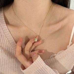 Dylam FIne Top High Jewel 14K Gold Plated Non Fade 925 Silver Link Chain 5A Zirconia <b>Ruby</b> Cake Pendant <b>Necklaces</b> for Women - Product Image 2