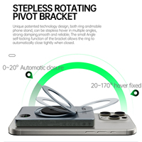 E25B Pro 15W PD20 Pengisi Daya Cepat Ultra Tipis Paduan Aluminium Multifungsi Cerdas Magnetik Nirkabel Penyangga Power Bank Seluler