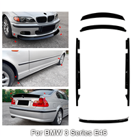 Kit carrosserie pour BMW Série 3 E46 : Lame de pare-chocs avant et arrière, séparateur, jupes latérales, aileron arrière, diffuseur arrière