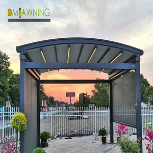 Auvent de terrasse en toile de toit résistant au vent, moderne, rétractable, pour balcon, auvent extérieur, design de pergola - Product Image 6
