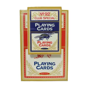 定制塑料扑克牌防水耐用棋盘游戏卡有趣的聚氯乙烯扑克专用设计