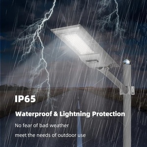 ไฟถนนพลังงานแสงอาทิตย์ LED กลางแจ้งตรวจจับ IP65ลูเมนสูงกำหนดเองพร้อ<span class=keywords><strong>ม</strong></span>แบตเตอรี่ LiFePO4 100W/200W - Product Image 2