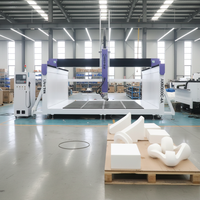 Routeur CNC 4 axes à usage industriel avec grande zone de travail, machine de gravure 3D pour moules et traitement de panneaux