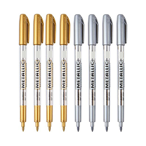 Premium Metallic Marker Custom Silver Gold Pen for Diy Black Paper Glass Rock Painting Card Making <b>Scrapbook</b> Album - Product Image 3