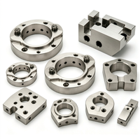 Support d'outils en acier inoxydable usiné CNC à dents, plaque de fixation à mâchoires, finition satinée brossée pour une fixation de précision