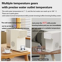 Distributeur d'eau chaude et froide instantanée, chauffage rapide en 3 secondes, contrôle multi-températures, alimenté par batterie, 2400W, boîtier en plastique, moule exclusif