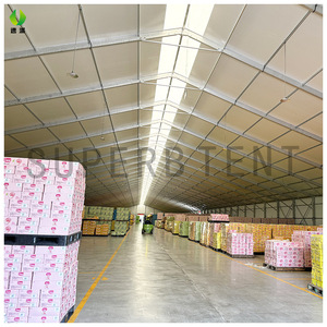 Carpa Excelente, Carpa Grande Tipo Almacén, Cubierta Rectangular de PVC, Estructura Metálica, Solución de Almacenamiento Industrial Móvil - Product Image 1