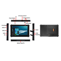 Meilleure tablette robuste 10.1 pouces UHF RFID CPU N5100 Win11 Pro tablette d'empreintes digitales tablette Windows