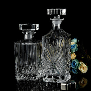 Bouteilles en verre style bohème avec bouchon sérigraphié, gravure et marquage <span class=keywords><strong>à</strong></span> chaud, personnalisables OEM, pour <span class=keywords><strong>vin</strong></span>/rhum/whisky/vodka - Product Image 4