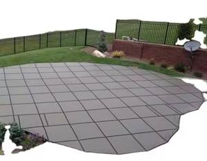 Cubierta de Seguridad para Piscina Personalizable, Diferentes Formas, Plástico Azul Océano, Material PP, Malla Gris, Envío en una Sola Pieza - Product Image 1