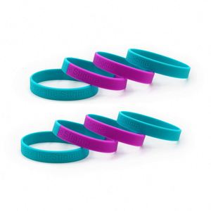 Bracelet en silicone personnalisé avec logo en relief, bracelet en caoutchouc imprimé UV pour événement d'entreprise, cadeau de team building - Product Image 4