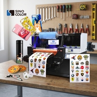 Impresora Plana UV DTF 3D Multifuncional y Estéticamente Agradable SinoColor A3 Pequeña