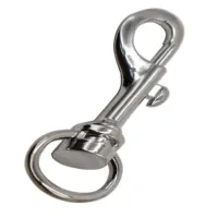 Handbag / Lanyard / Toggle / Dog Leash Safe Swivel Snap Hook High Quality Spring Trigger Nickle Metal Snap Hook