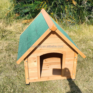 SDD004 Wooden Dog House Eco-friendly Fir Wood Kennel Waterproof Roof for Small Medium Large Dogs Factory Direct - Product Image 4