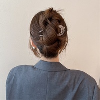 DREAM FASHION Élégant et robuste bâtonnet et épingle à cheveux français en acétate de cellulose fait main, motif écaille de tortue - Personnalisable pour les fêtes