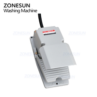 ZONESUN ZS-WB2S Semi Automatique Double Tête Rondelle Petite Eau Miel Sauce Jus Pet Bouteille En Verre Machine À Laver