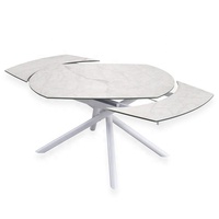 Table à manger moderne de luxe léger en pierre frittée, pliable et extensible, livraison rapide, mobilier de salle à manger 6 places