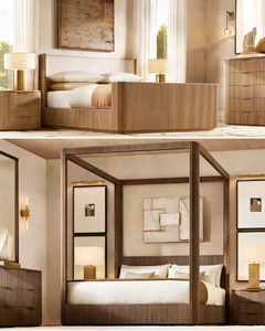 RH American-style Solid Wood <b>Bedside</b> <b>Table</b> High-end and Luxurious <b>Bedside</b> Storage Cabinet - Product Image 6