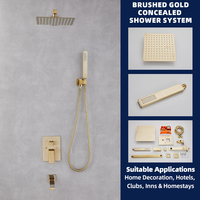Ensemble de douche intelligent gris anthracite mural avec jets de pluie, jets latéraux et douchette à main pour salle de bain
