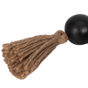Ghirlanda di perline in legno con nappe decorative per l'arredamento della casa e dettagli per la decorazione di bagni, uffici e soggiorni - Product Image 5