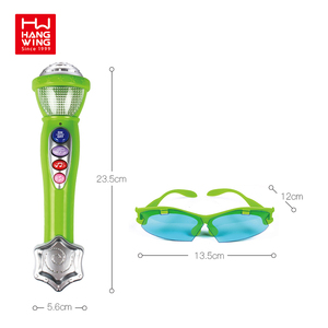 HW TOYS-mini micrófono de música a juego, gafas geniales, batería eléctrica, instrumentos musicales, nuevo producto para niños - Product Image 5
