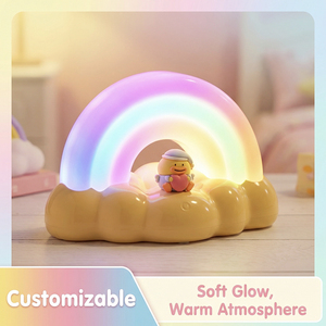 Lampe de <span class=keywords><strong>nuit</strong></span> LED RGB à changement de couleur, lumière d'ambiance rechargeable par USB pour chambre à coucher et salon - Product Image 3
