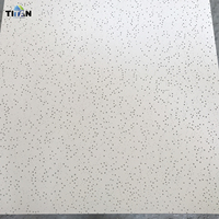 Panneau Acoustique de Plafond Noir Mat, Dalles Suspendues en Fibre Minérale 600 mm x 1200 mm (2x4 pi)